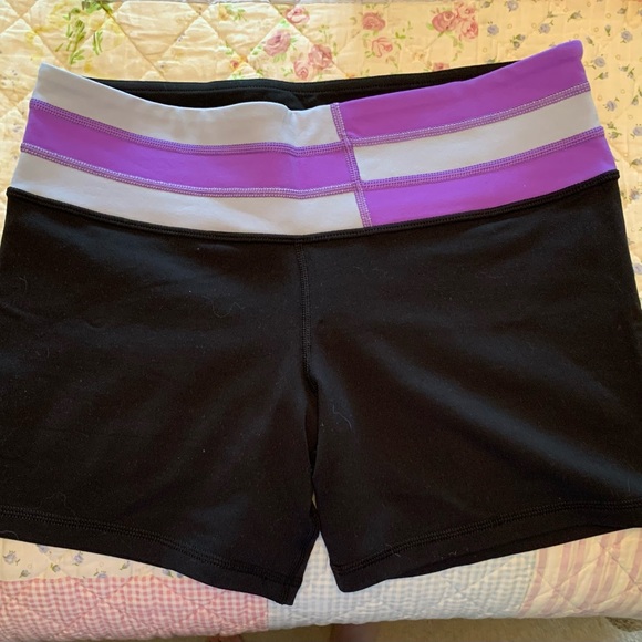 Lululemon Black Spandex shorts, size 8 - Picture 1 of 3